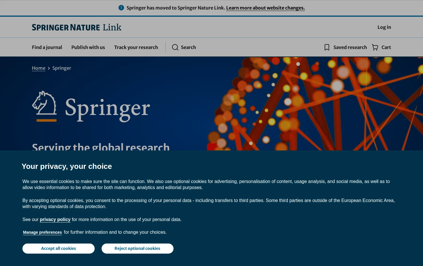 Springer 页面快照